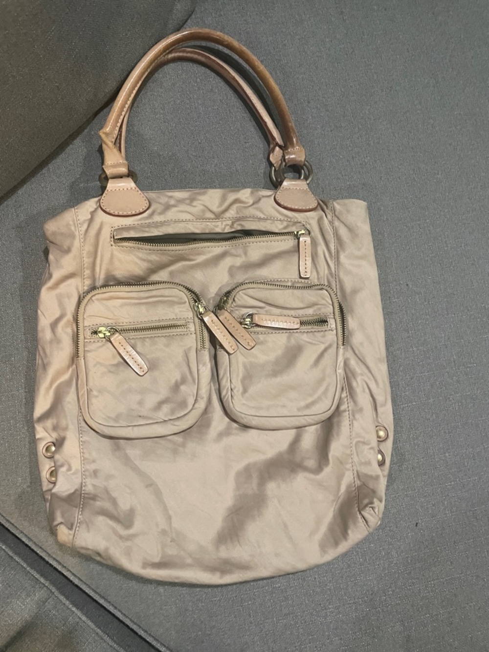 J.Crew Jericho Tan Satin purse